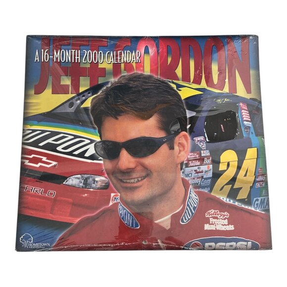 Jeff Gordon 2000 16-Month NASCAR Wall Calendar – Hometown Graphics - Sealed - Picture 1 of 5